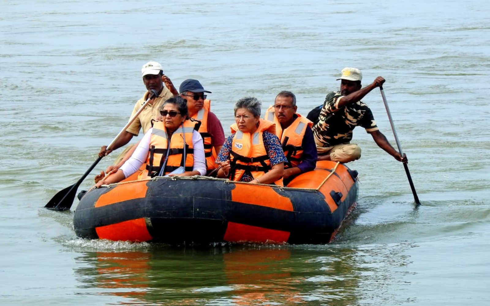 River rafting on the Manas River inside Manas National Park