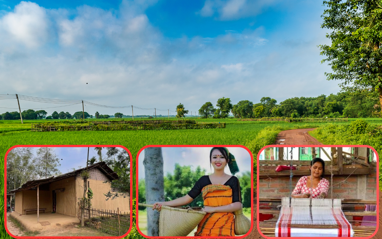 Traditional village tour near Manas National Park